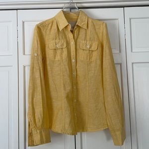 Banana Republic Soft Wash Linen Shirt, size XS